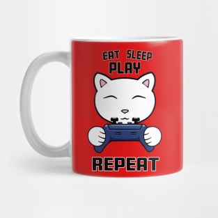 Eat sleep play repeat Mug